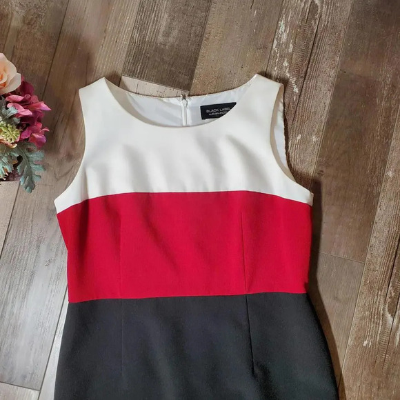 Evan-Picone Black Label Colorblock Sheath Dress Women's Size 10 NWOT - Picture 11 of 16